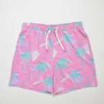 شلوارک مردانه طرح نخل صورتی Sonoma