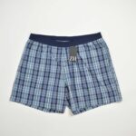 شلوارک راحتی مردانه شطرنجی آبی Livergy