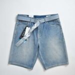 شلوارک جین آبی کمربند دار Jack&Jones