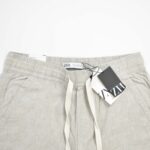 شلوار لینن مردانه طوسی روشن Zara