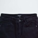 شلوار جین زنانه مشکی دمپا گشاد چاک دار Vero Moda