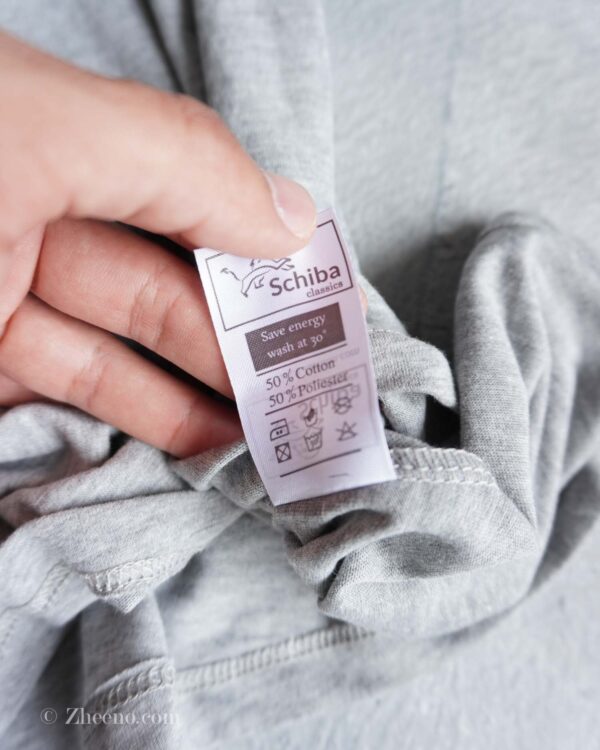 تیشرت یقه گرد طوسی زنانه Schiba - Image 4