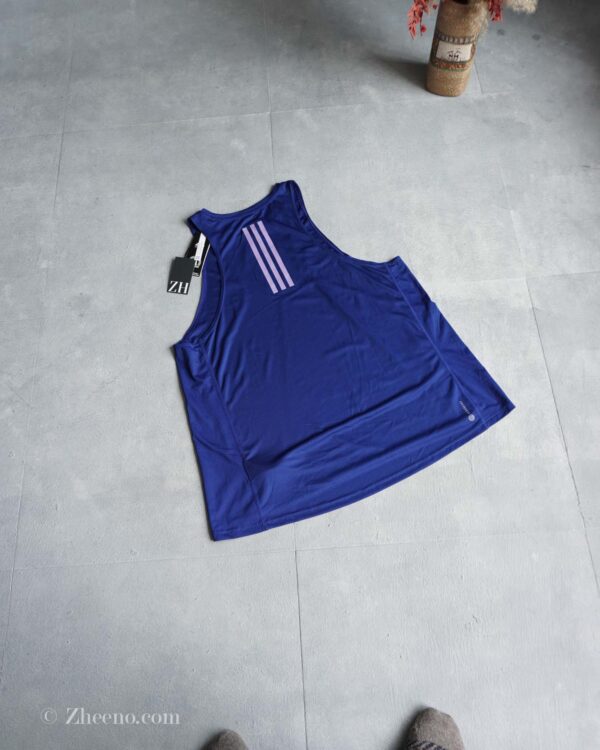 تاپ ورزشی آبی زنانه Adidas - Image 7