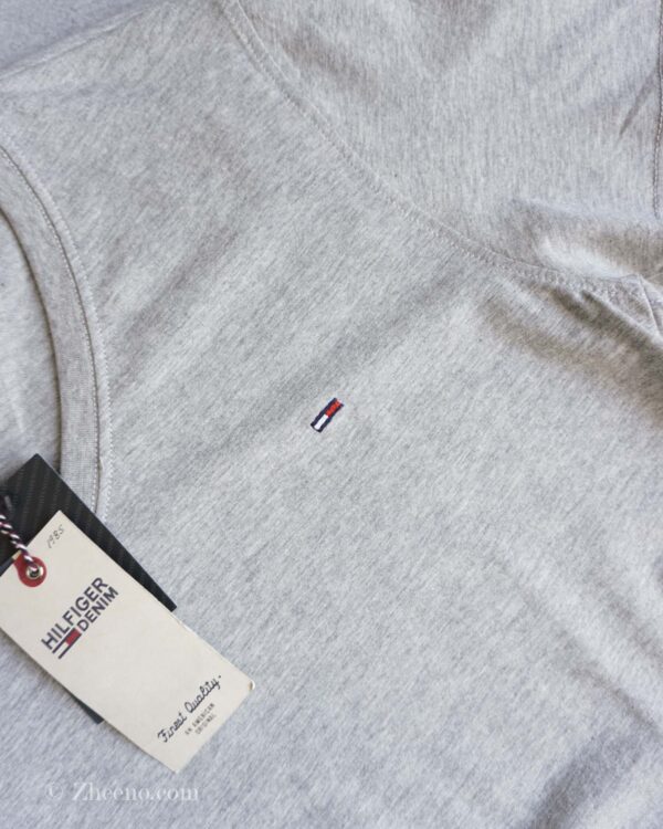 تیشرت یقه هفت طوسی Hilfigerdenim - Image 4