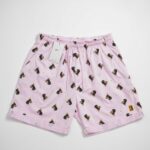 شلوارک طرح دوبرمن صورتی Nike