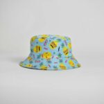کلاه باکت طرح آناناس آبی