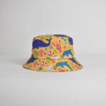 کلاه باکت طرح خرچنگ و لاکپشت زرد