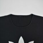تیشرت نخی مشکی زنانه طرح Adidas