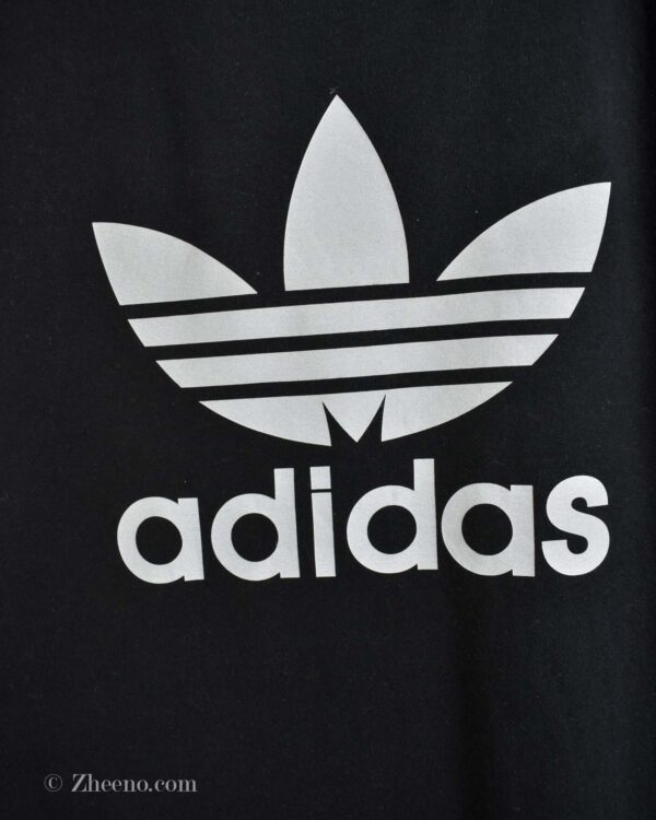 تیشرت نخی مشکی زنانه طرح Adidas