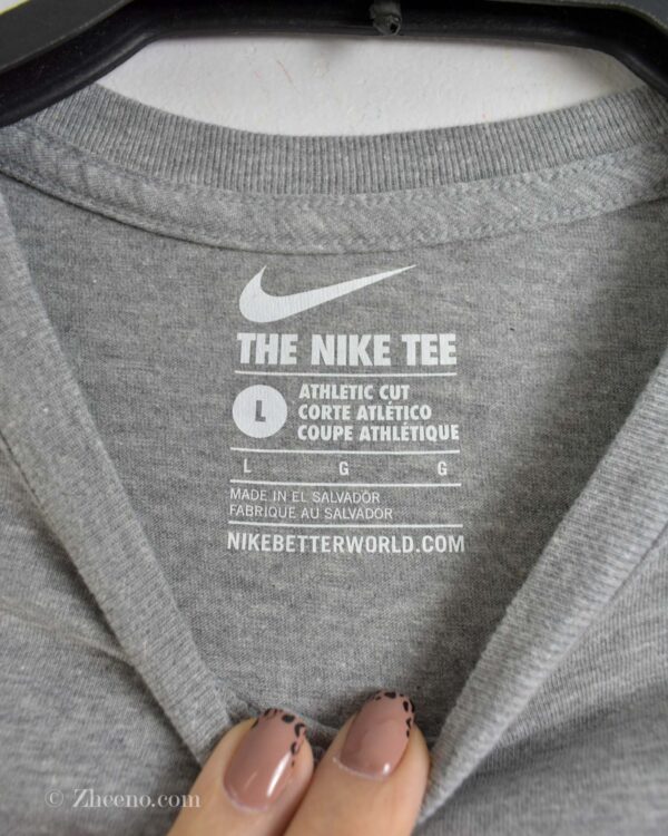 تیشرت نخی بچه گانه طوسی Nike