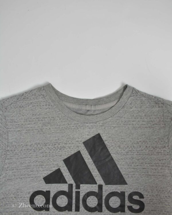 تیشرت نخی زنانه طوسی Adidas