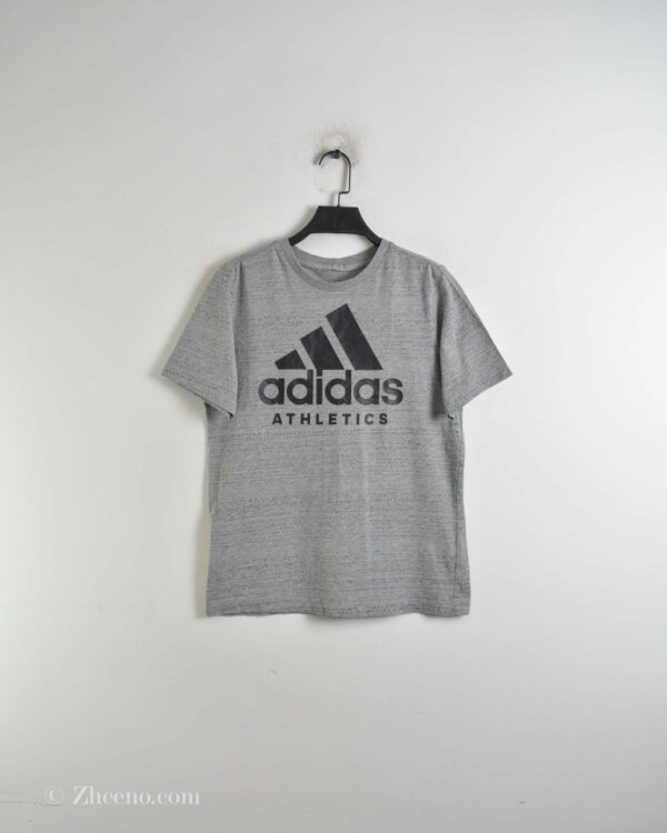 تیشرت نخی زنانه طوسی Adidas