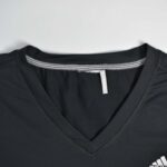 تیشرت ورزشی زنانه مشکی یقه هفت Adidas