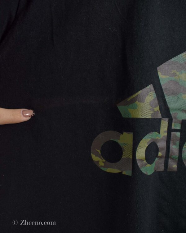 تیشرت نخی مردانه مشکی Adidas