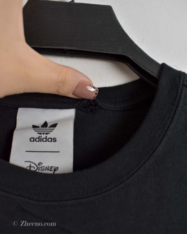 تیشرت نخی زنانه مشکی Adidas