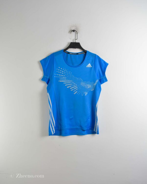 تیشرت ورزشی زنانه آبی Adidas
