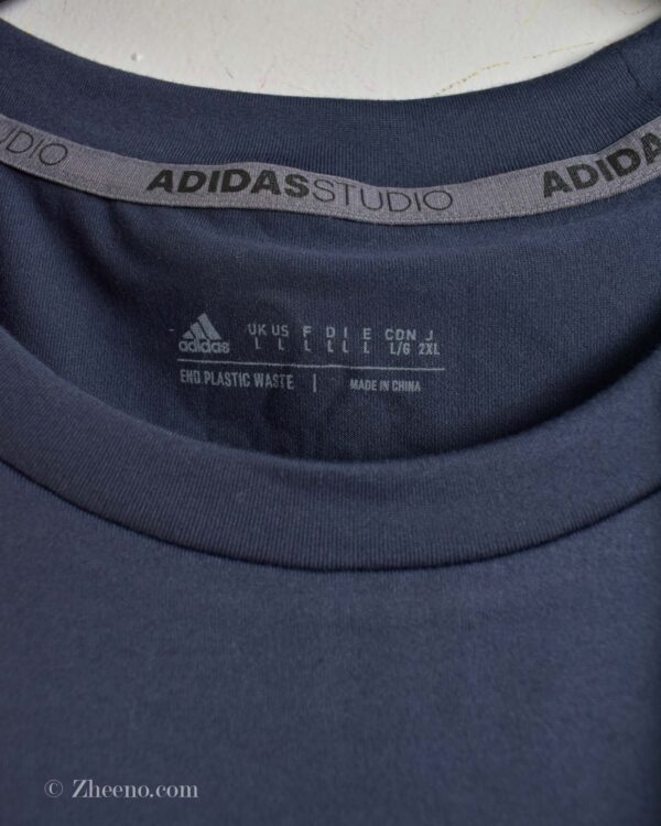 تاپ ورزشی مردانه سرمه ای Adidas