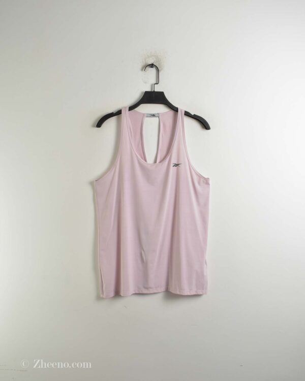 تاپ ورزشی زنانه گلبهی Reebok