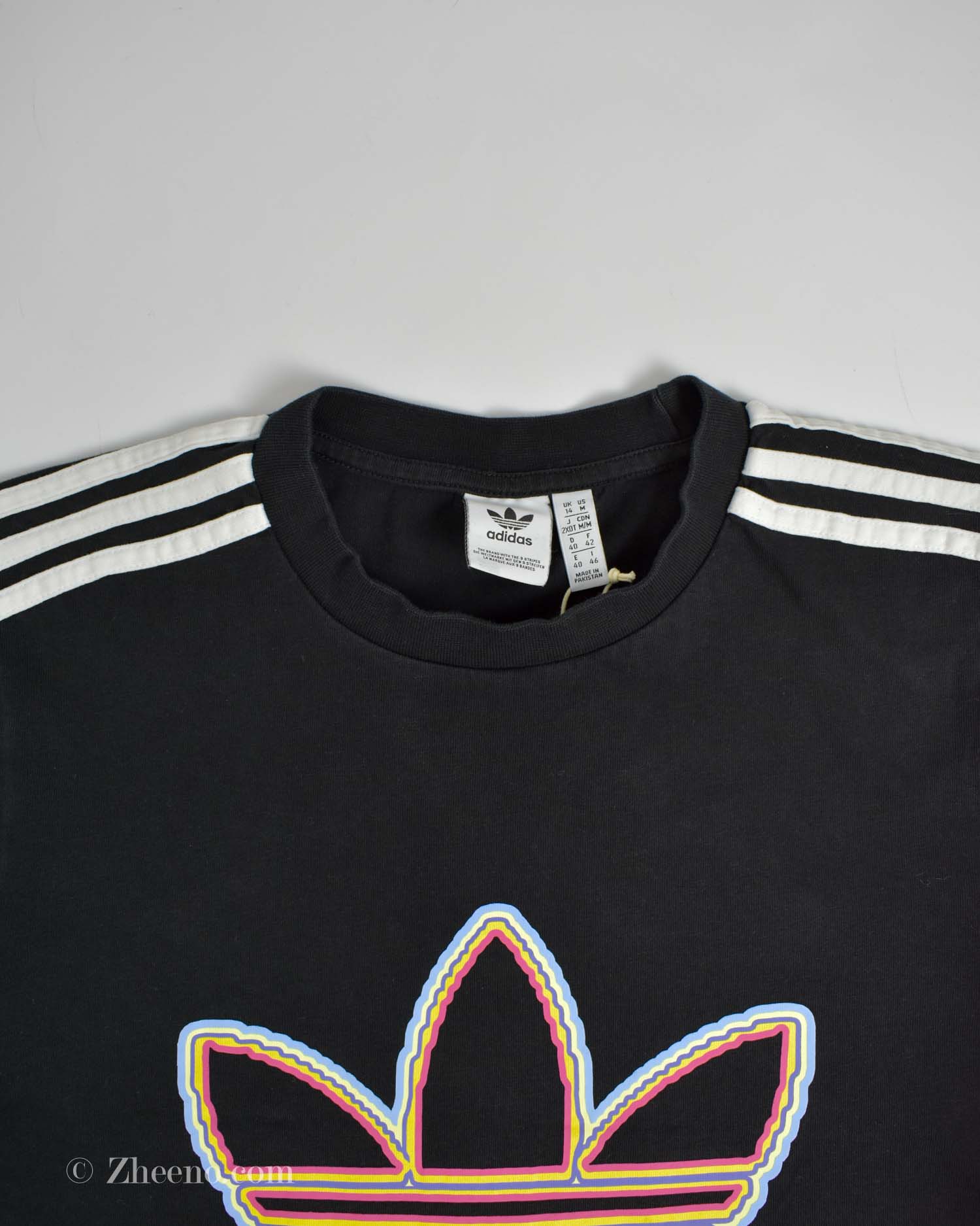 تیشرت نخی زنانه مشکی Adidas