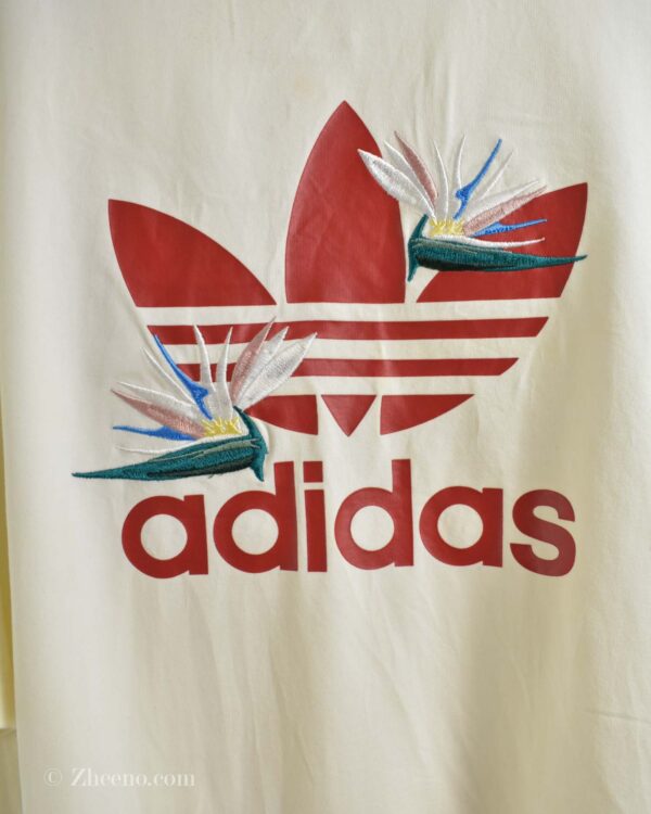 تیشرت نخی زنانه کرمی Adidas