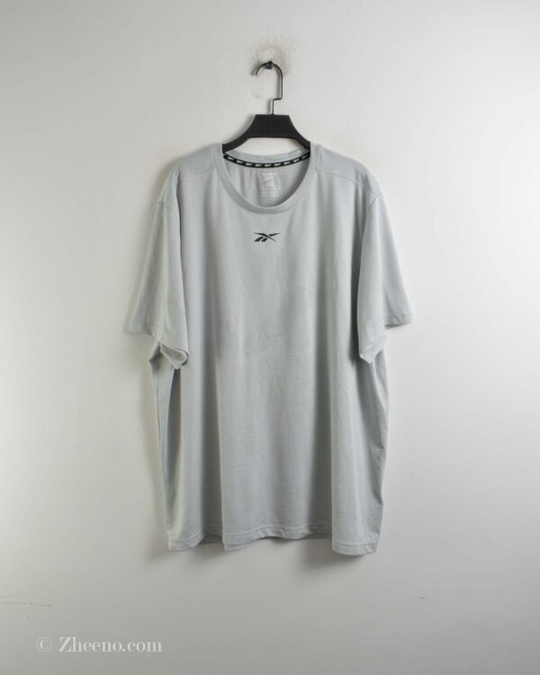 تیشرت ورزشی مردانه طوسی روشن Reebok