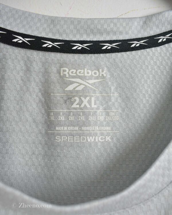 تیشرت ورزشی مردانه طوسی روشن Reebok