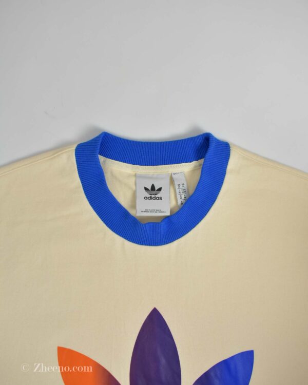 تیشرت نخی مردانه کرمی Adidas
