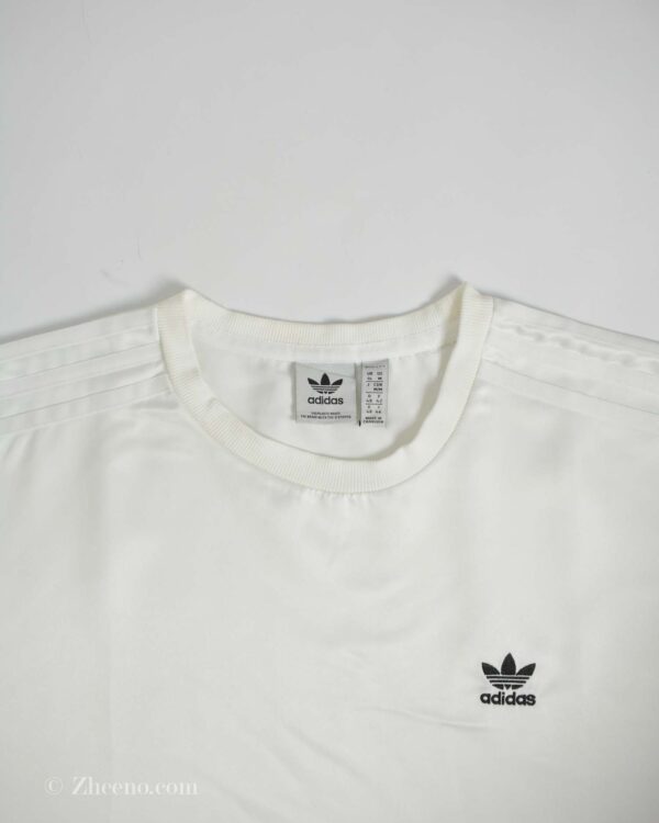 تیشرت ورزشی بلند زنانه سفید Adidas