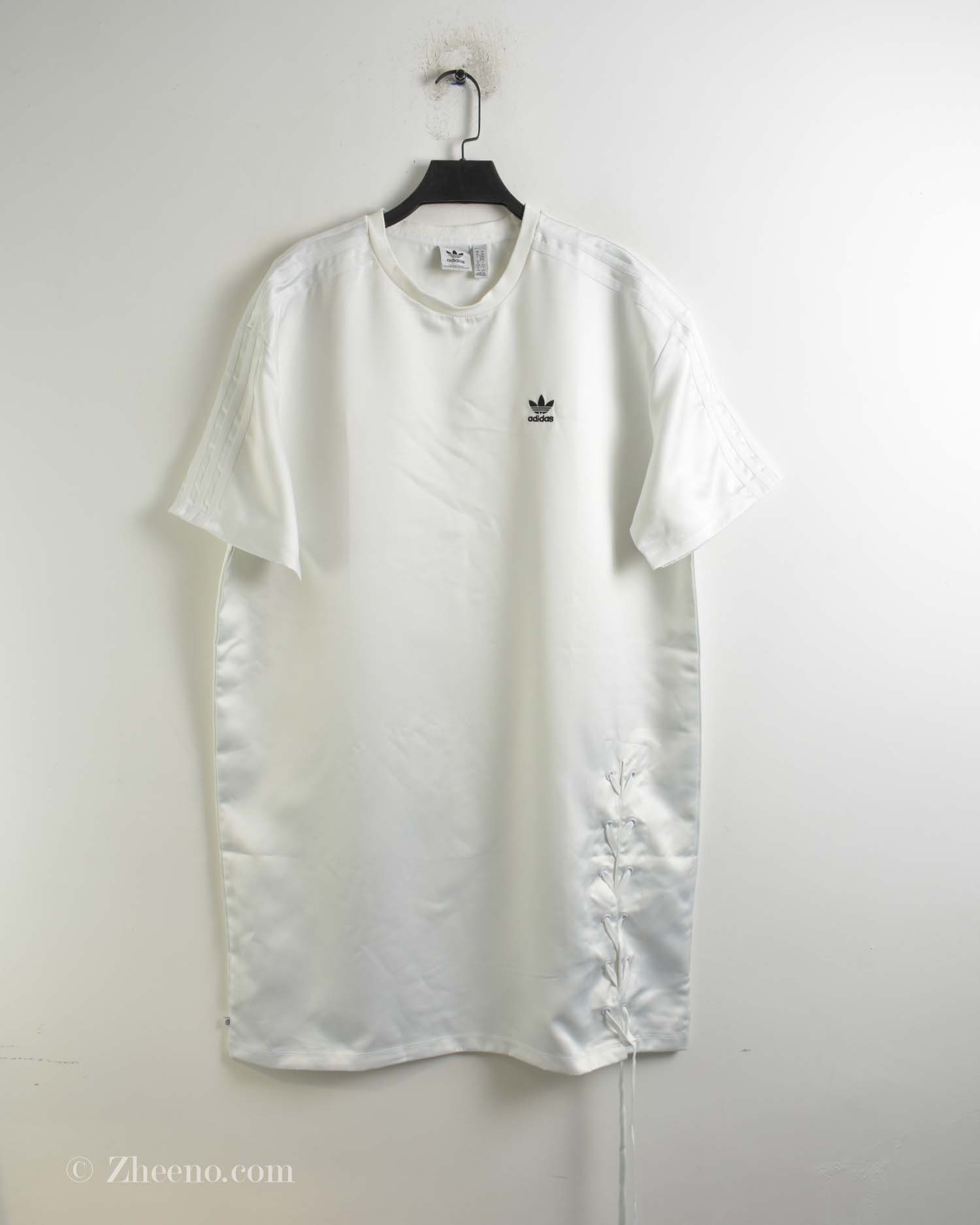تیشرت ورزشی بلند زنانه سفید Adidas