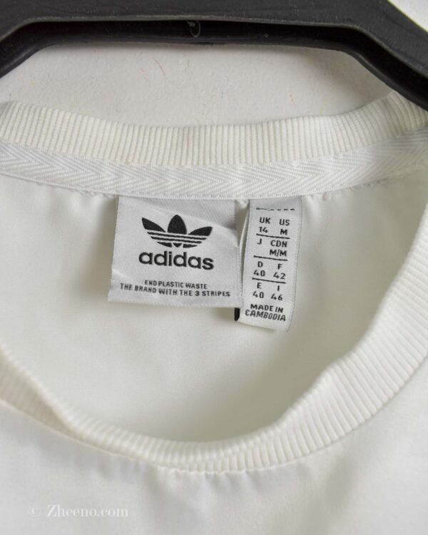 تیشرت ورزشی بلند زنانه سفید Adidas
