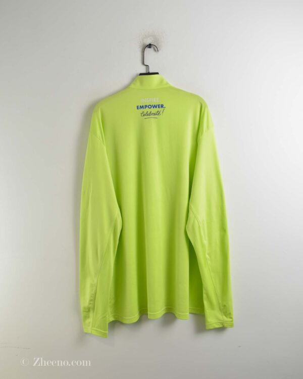 تیشرت ورزشی مردانه نیم زیپ کاهویی Adidas
