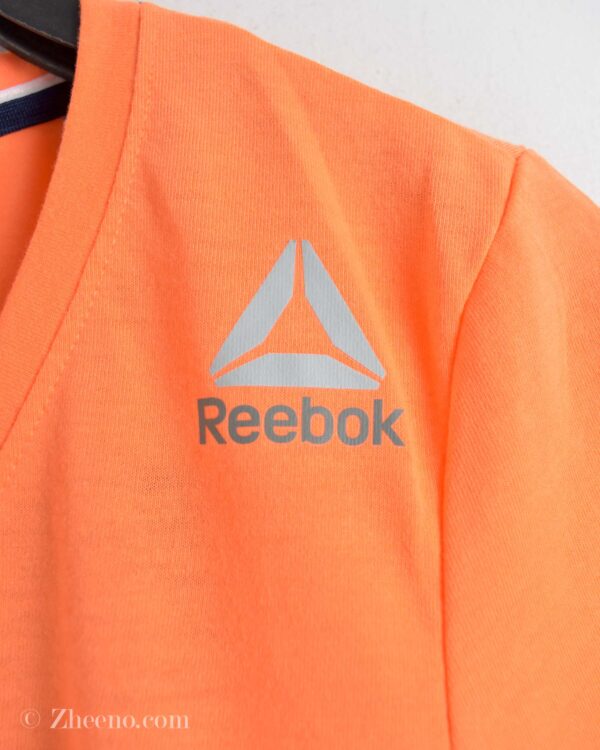 تیشرت نخی زنانه نارنجی Reebok