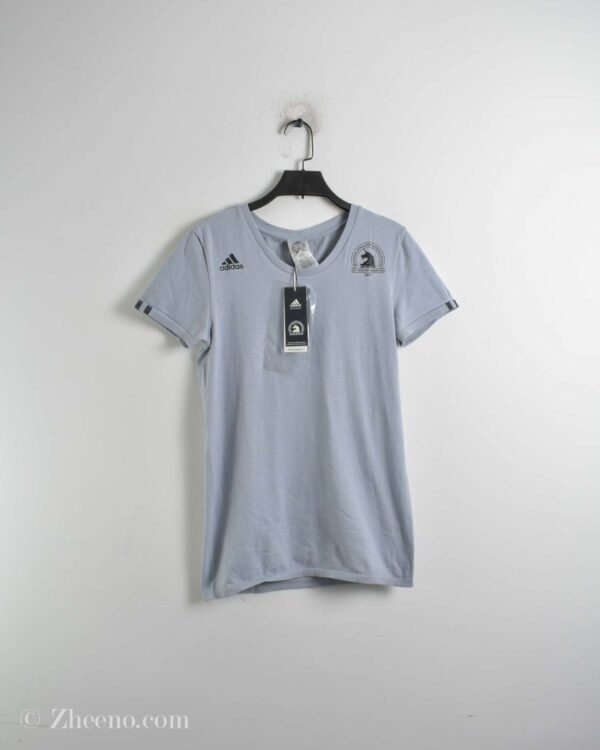 تیشرت نخی زنانه طوسی Adidas