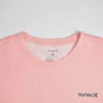 تیشرت نخی مردانه صورتی طرح دار Hurley