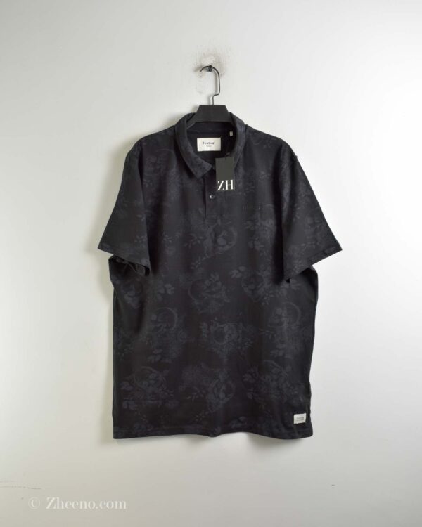 پولوشرت نخی مردانه مشکی Firetrap