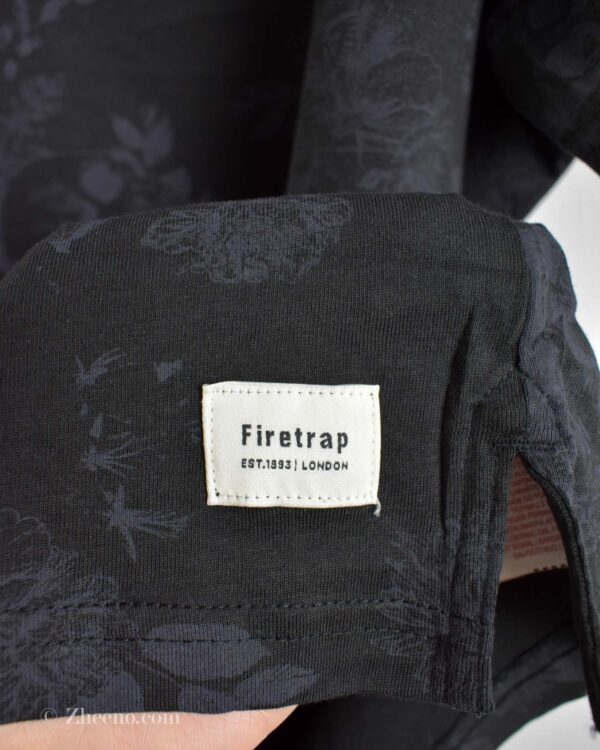 پولوشرت نخی مردانه مشکی Firetrap