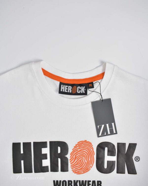 تیشرت نخی مردانه سفید Herock