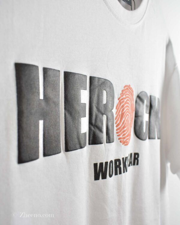 تیشرت نخی مردانه سفید Herock