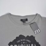 تیشرت نخی مردانه طوسی Smog