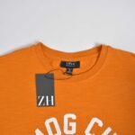 تیشرت نخی مردانه نارنجی Smog