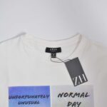 تیشرت نخی مردانه سفید Smog