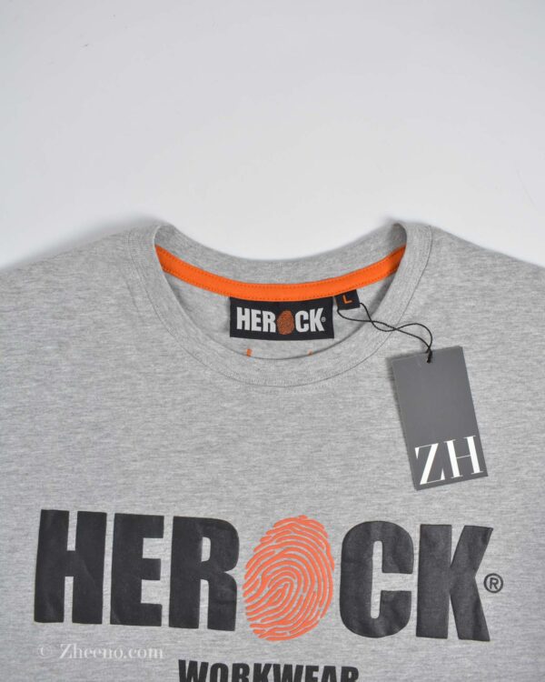 تیشرت نخی مردانه طوسی Herock
