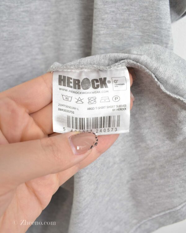 تیشرت نخی مردانه طوسی Herock