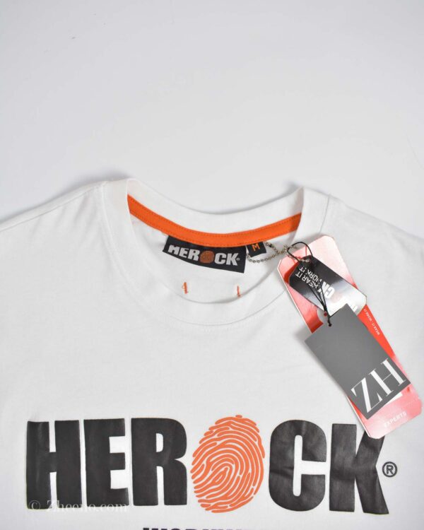 تیشرت نخی مردانه سفید Herock