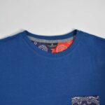 تیشرت نخی مردانه سرمه ای