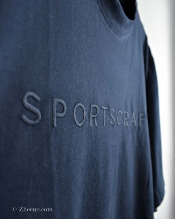 تیشرت نخی مردانه سرمه ای تیره Sportscraft