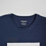 تیشرت نخی مردانه سرمه ای Jack&Jones