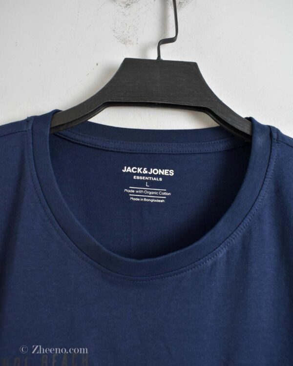 تیشرت نخی مردانه سرمه ای Jack&Jones