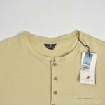 تیشرت نخی مردانه کرمی Campagnia navigazione