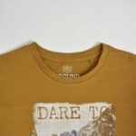 تیشرت نخی مردانه زیتونی Ebound